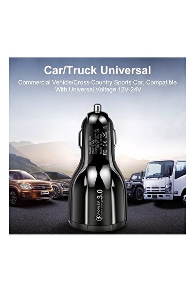 OEM Incarcator auto 12-24V Fast Charge cu port USB si QC3.0 - BK359