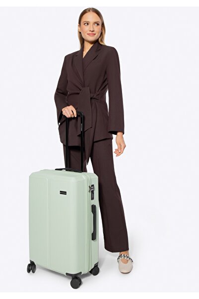 Wittchen Valiză bărbătească medie din ABS cu dungi fine, mentă, ABS mentă