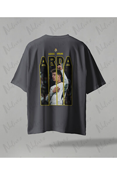 Nulivez Arda Güler Design Back Printed High Quality Compact Unisex Oversized T-Shirt