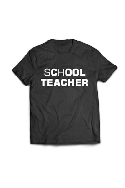 Tricou Destept Tricou personalizat „Cool Teacher”, negru, mărimea XL