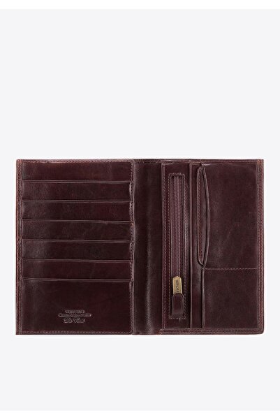 Wittchen Men's Leather Wallet with Coat of Arms, Without Clasp, Vertical, Bro...