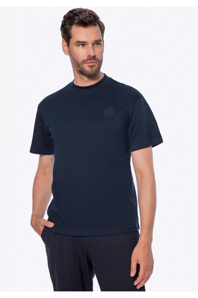 Wittchen Tricou bărbătesc din bumbac bleumarin