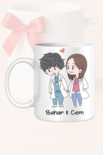 Ver-O Baskı كوب مصمم للأطباء والأزواج، كوب للمستشفى والأطباء والممرضات