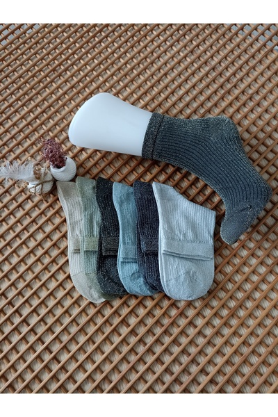 Rocks For Glittery Stitch-Free Toe Women's Socks, Pack of 6