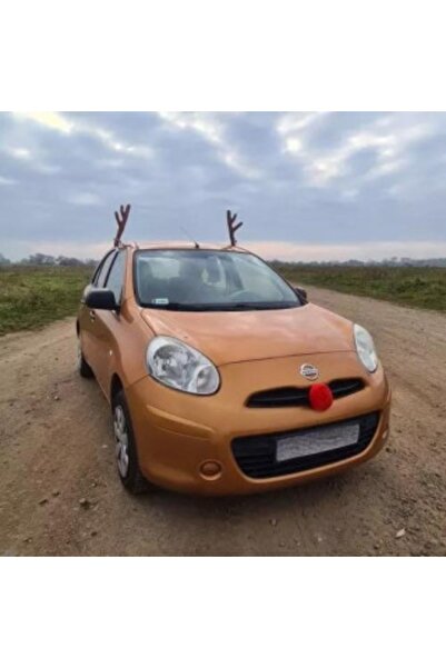 varioshop Christmas car accessory set — reindeer nose and antlers, easy to install