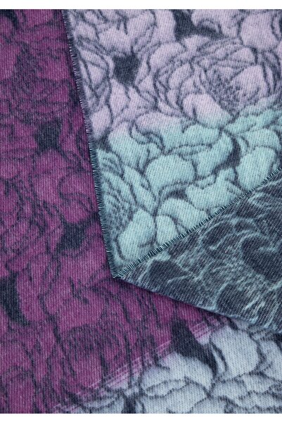 Wittchen Eșarfă de damă cu model floral, bleumarin și violet, poliester bleumarin și violet