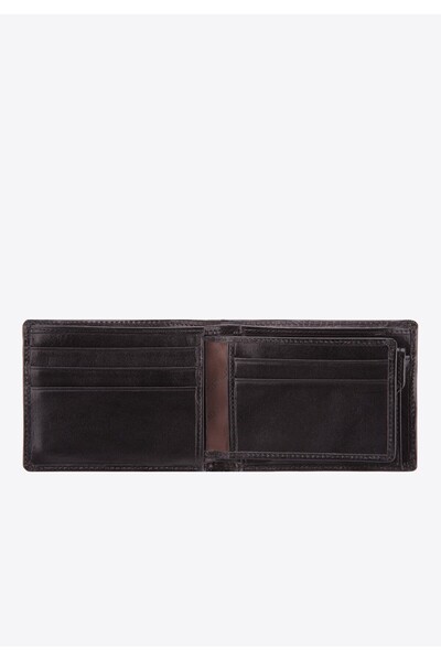 Wittchen Men's Leather Wallet Universal Horizontal Black Leather