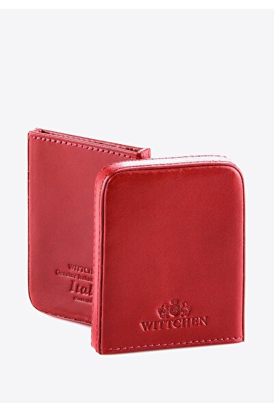 Wittchen Men's Leather Business Card Case, Two-Piece, Red, Leather