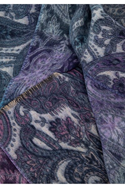 Wittchen Eșarfă de damă cu motiv oriental, albastru și violet, poliester albastru și violet