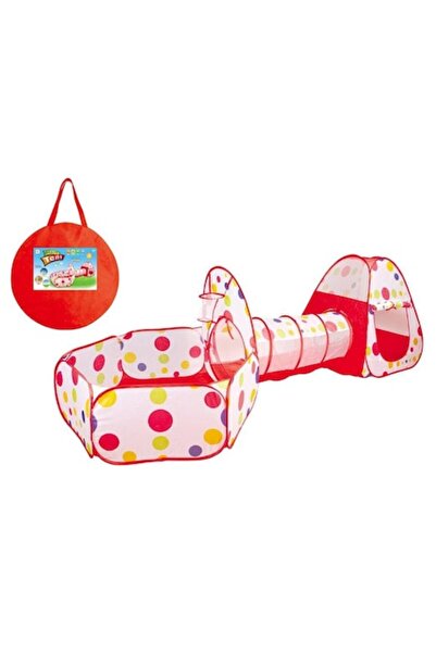 MAKSIK Cort de joacă 3 în 1 pentru copii cu tunel, MAKSIK, material textil, multicolor, 2 corturi (3+ ani)