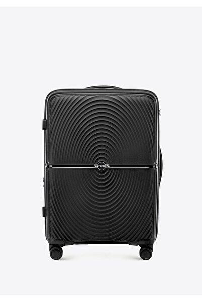 Wittchen Set de valize bărbătești din polipropilenă neagră, model circular