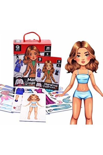 qbee Joc educativ Qbee, set de 26 de magneți, 9 profesii, 18x5x22,5 cm