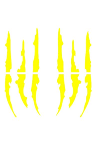 Oracal Set of 2 decorative claw-scratch stickers, durable, left & right, 35 x...