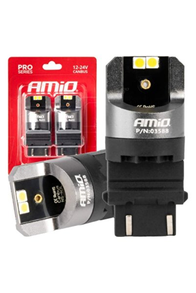 AMIO LED CANBUS PRO 3157 P 27/7 W 4 x 3030 SMD Alb 12/24V