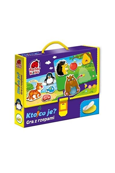 FRESH IDEAS Joc educativ cu velcro „Kto co je?”, set de 8 figurine, 4 plăci, ...