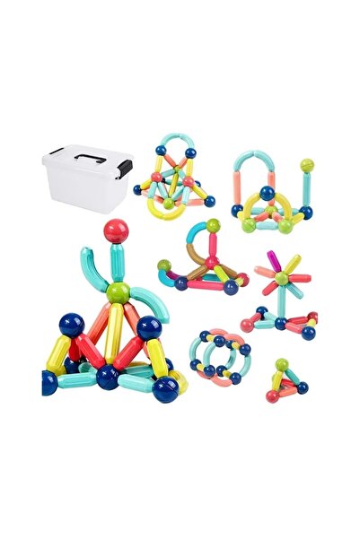 OEM Magnetic Construction Game, Sticks Building Onshine, multicolor, 130 pieces