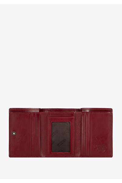 Wittchen Woman Compact Women's Leather Wallet Red Red Leather