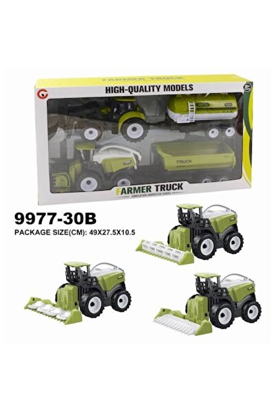 MAKSIK Set de utilaje agricole, MAKSIK, 3 vehicule, detalii realiste, multico...