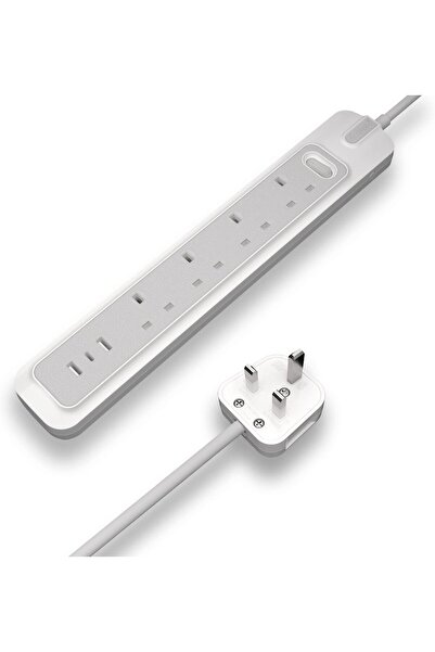 RAFEED Ravid 3m Extension Cable, 4 Plugs, 3250W, 2 x USB-A, 1 x USB-C (WA50002)