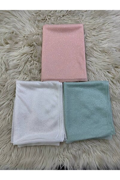 ALDIRA 3 Pcs Women's Silvery Silver Glittering Evening Dress Shawl