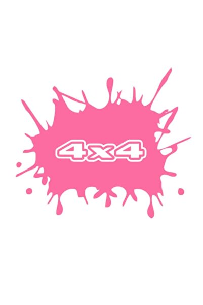 Oracal Sticker pata 4x4, roz, 20cm