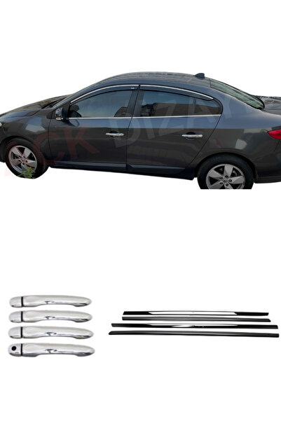 ACK Dizayn RENAULT FLUENCE KROM CAM ÇITASI + KROM KAPI KOL SENSÖRSÜZ A+ PASLA...