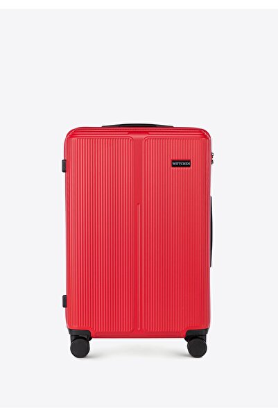 Wittchen Set de valiză bărbătească din ABS cu dungi fine, roșu, roșu, ABS