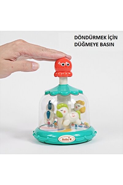 tutobaby Montessori Dönence Atlıkarınca Oyuncağı (Vakumlu Masa Oyuncağı)