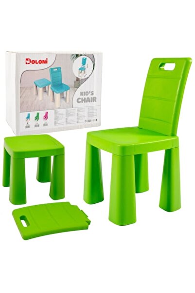 Doloni Scaun pentru copii 3 în 1, verde, 34,8 x 21,7 x 60,5 cm