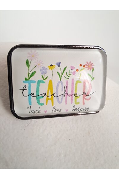 BHR AKSESUAR Teacher Yaka İğnesi Broş (3.5x2.2 cm)