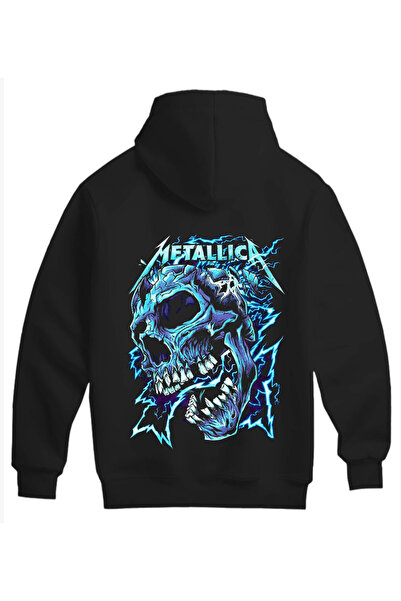 MAGORS METALLICA HAYRANLARI İÇİN ÖZEL TASARIM UNISEX KAPÜŞONLU PAMUKLU SWEATSHIRT (HOODIE)