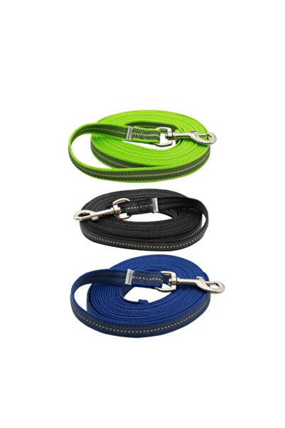 Sprenger lesă lungă de dresaj cu inserție de cauciuc