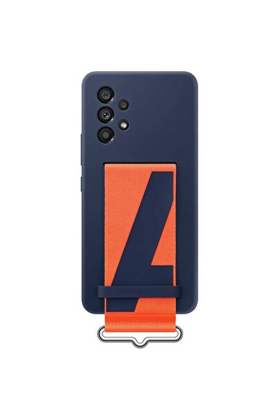 Samsung Husa de protectie Silicone Cover with Strap pentru Galaxy A53 5G, Navy