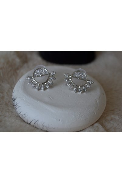 Stainlless Steel Silver Stylish Designed Women's Steel Earrings