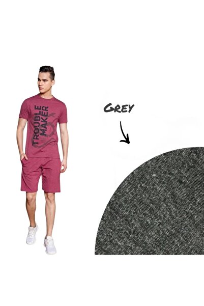 iza Men’s Cotton T-Shirt and Shorts Coord Set