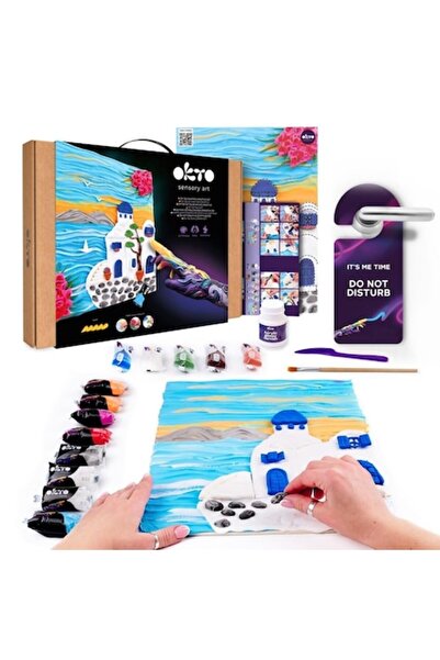 OKTO 3D sada pro kreativní modelování Santorini, tvarovatelné těsto, vícebarevná, 30x30 cm