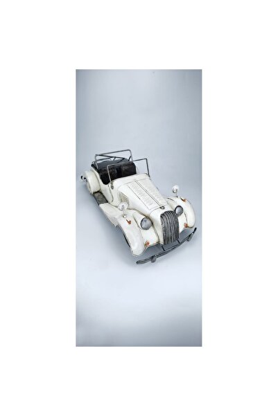 Doty beige vintage decorative metal miniature car (handmade, realistic design)