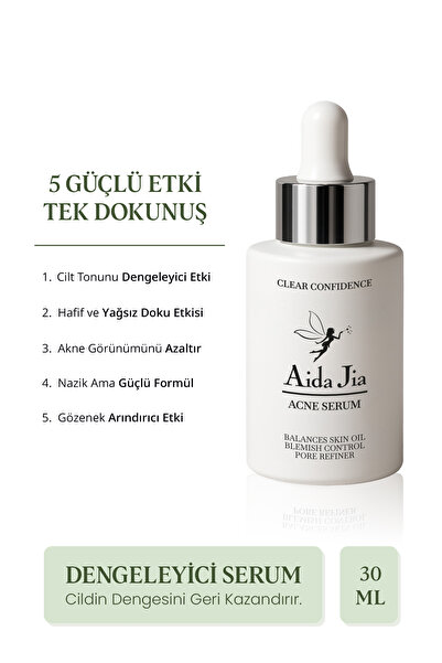 AİDA JİA Akne ve Gözenek Karşıtı Serum, Dermatolog Formülü