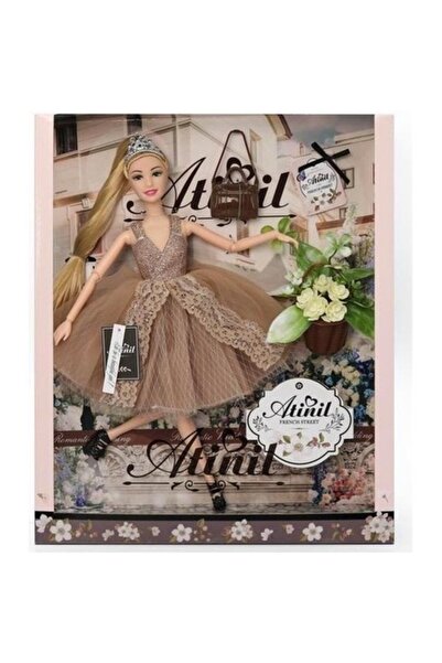 MAKSIK Păpușă Abbie, stil francez, rochie de bal, multicoloră, 30 cm