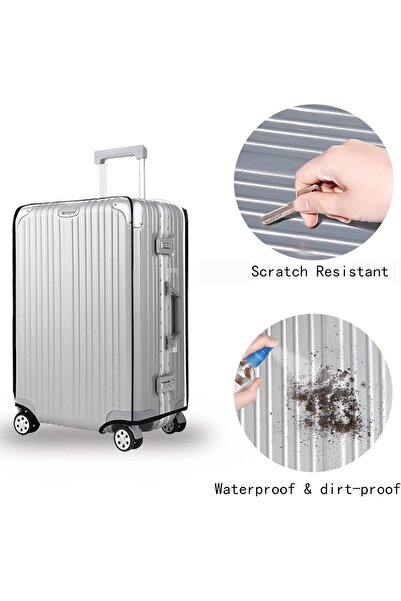 T Tersely Premium PVC Luggage Protector 51 cm (20") - Waterproof Dustproof Anti-Scratch Suitcase Cov