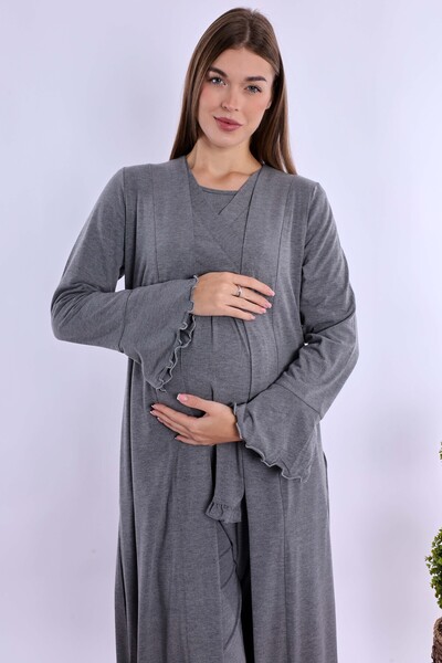 ByLohusa Effortt Maternity Pajamas Set with Smoked Dressing Gown