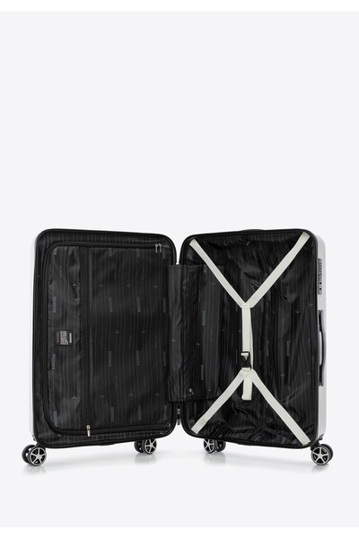 Wittchen Valiză medie bărbătească din ABS cu logo în relief, albă, din ABS alb