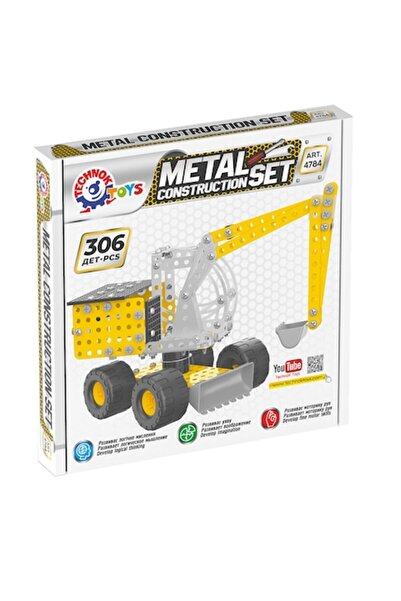 Technok Metal construction set, TechnoK, excavator, 306 pieces, movable parts, 19x18.7x3.5 cm