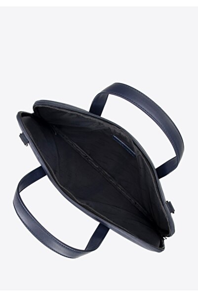 Wittchen Men's 16" Laptop Bag, Imitation Leather, Navy Blue, -leather