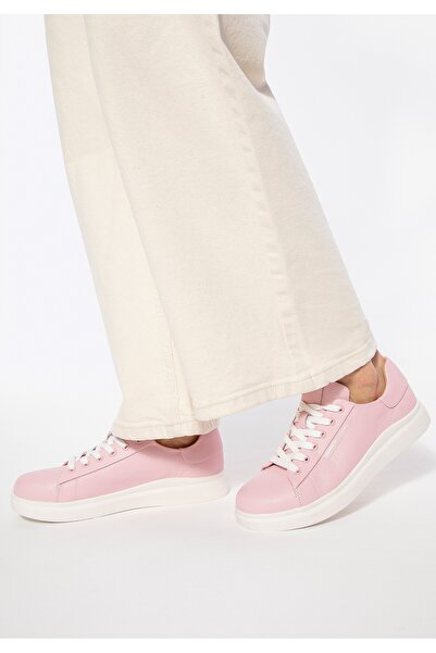 Wittchen Teniși clasici roz cu platformă pentru femei, din piele
