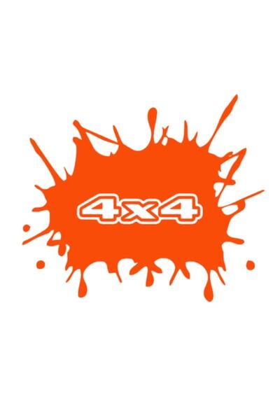 Oracal Sticker pata 4x4, portocaliu, 20cm