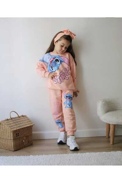 jeliboomkidswear Jeliboom Girls' Tracksuit Set - 3 Thread Ribbed