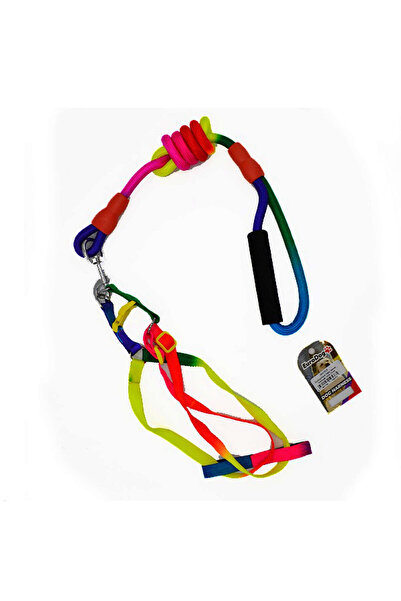 Eurodog Techmrt Dog Collar Rainbow (213826) 14mm 120cm