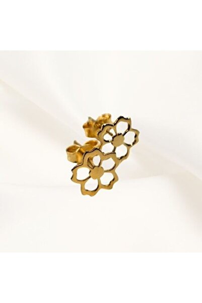 Joliesse Diamonds - Cercei din aur de 14K „Floare de Aur”