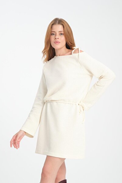 Shoppingdimoda 100% Cotton Above-The-Knee Comfortable Cut Casual Dress